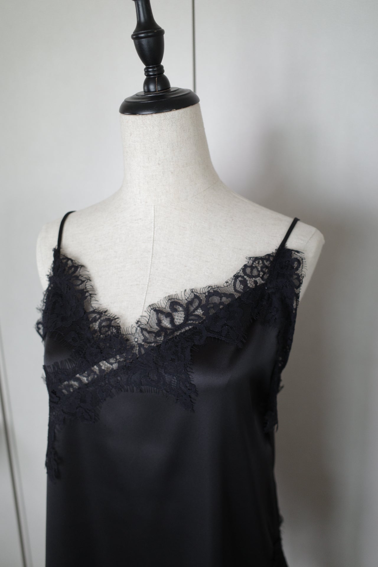 Sier race satin camisole