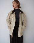Corduroy Collar Two-Tone Jacket