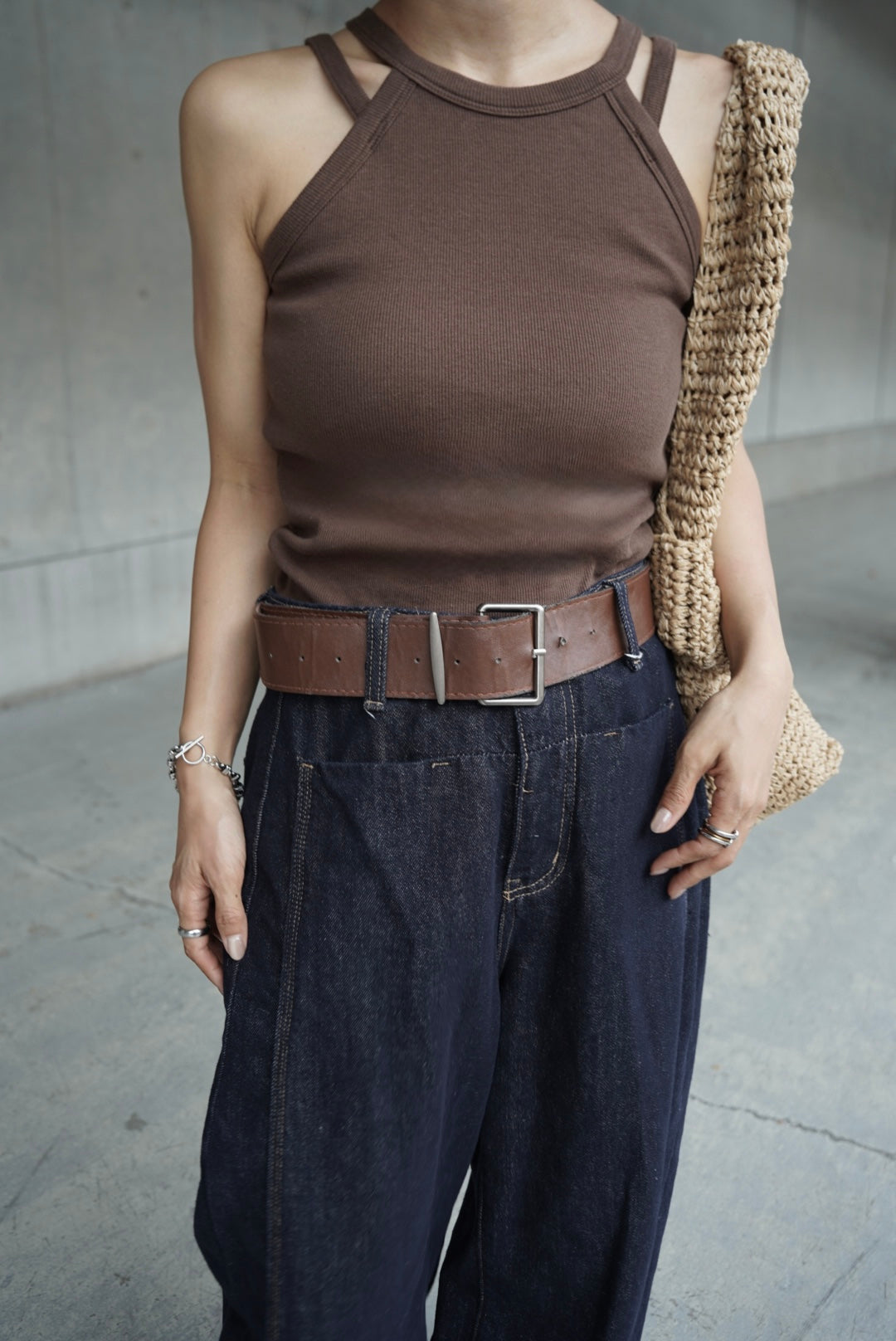 Double strap American sleeve tank