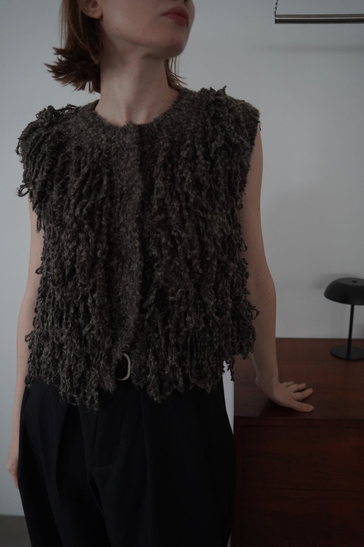 Boucle fringe vest