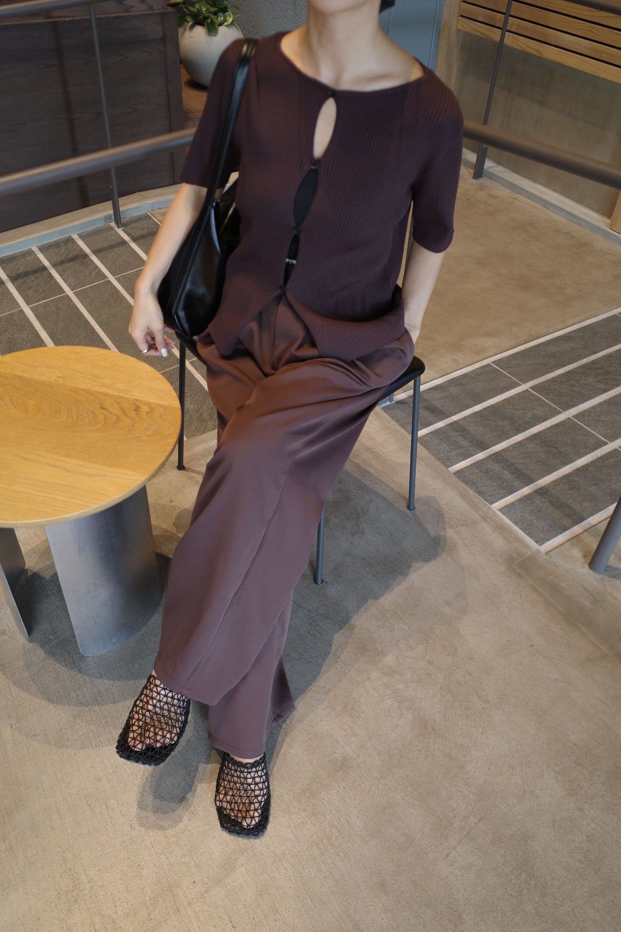 Georgette layered pants