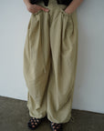 Pocket frill parachute pants