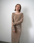 Velours back open one-piece