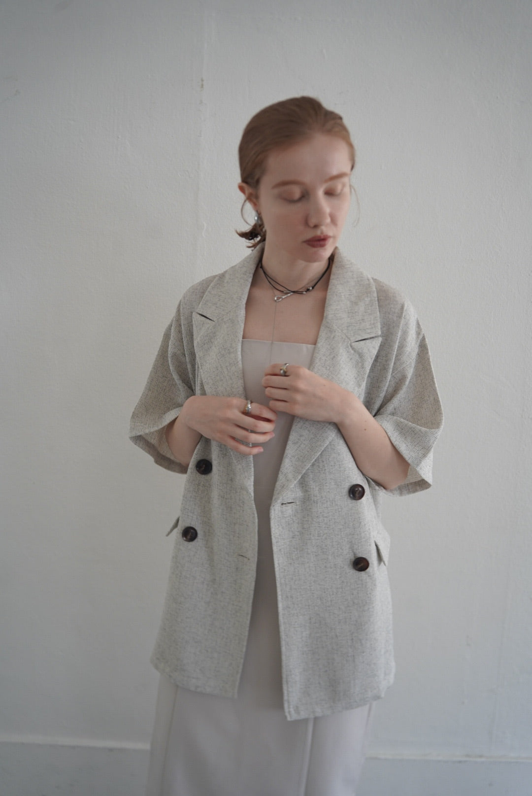 Summer tweed half sleeve JK