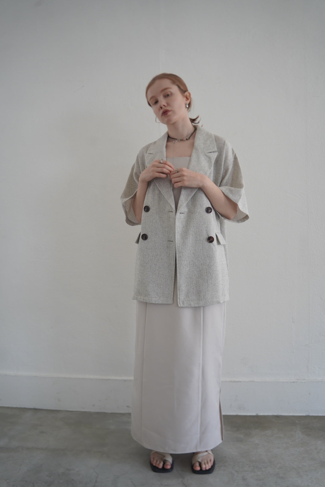 Summer tweed half sleeve JK