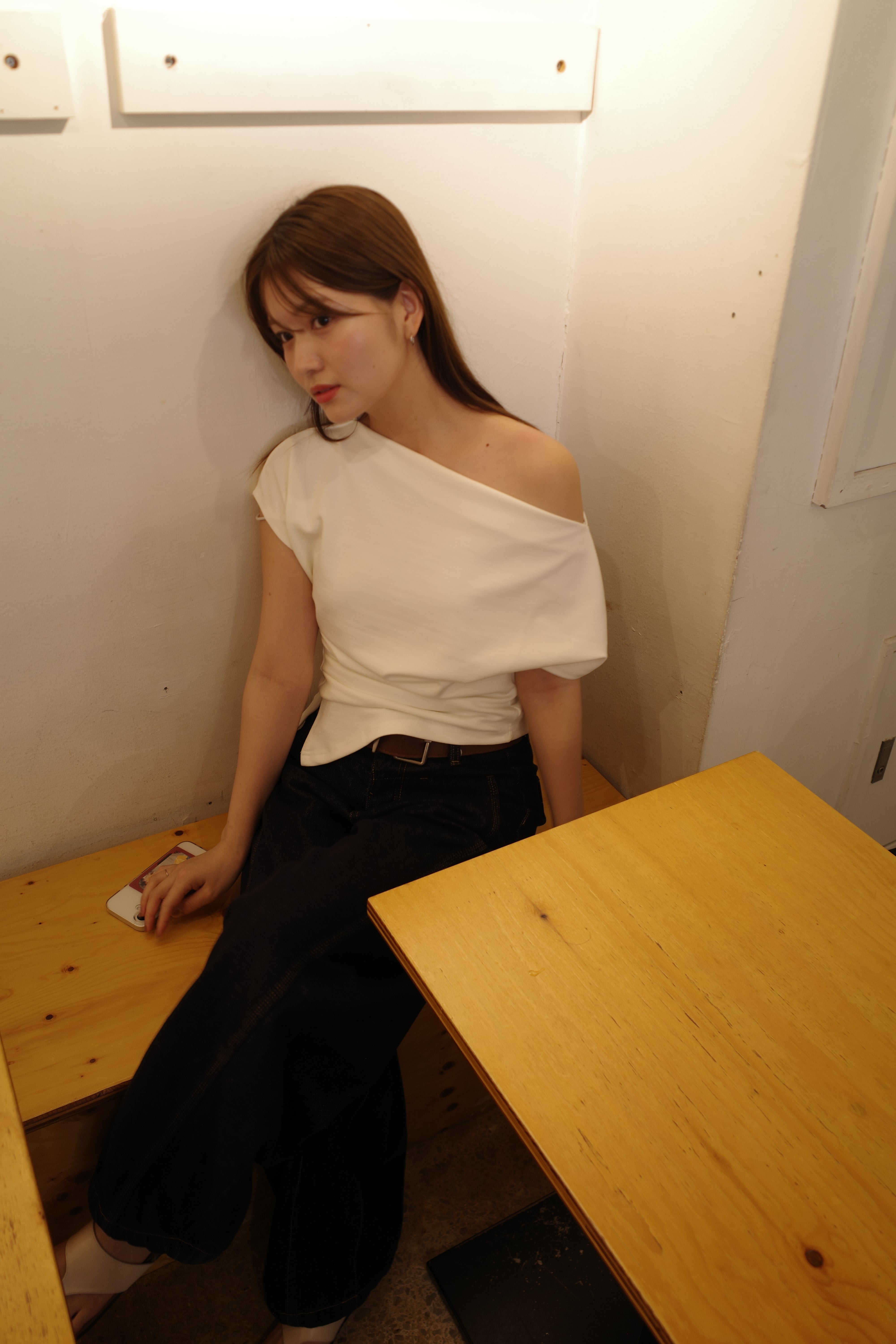 【7/11-再入荷】Unbalance tuck top