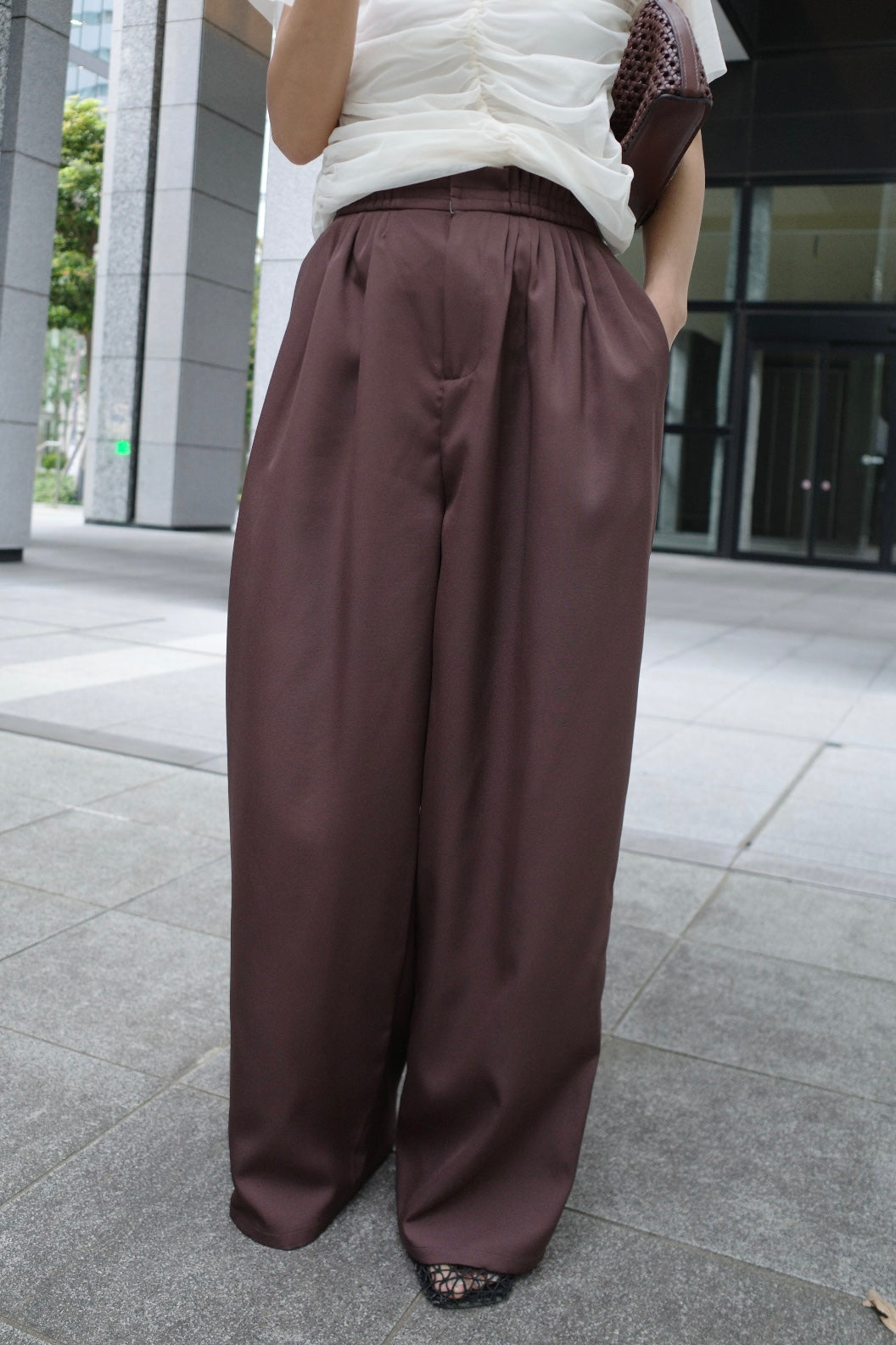Georgette layered pants