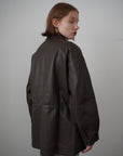String leather jacket