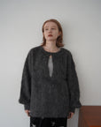 Deep skipper mohair knit