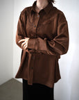 Satin race over shirt