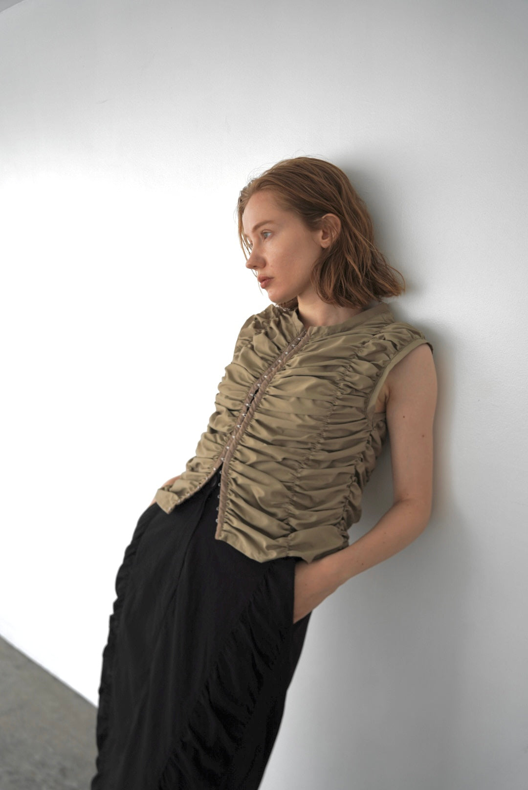 トップス welinoa LAYERED LIB HALF SLEEVE TOPS Tops – WELINOA