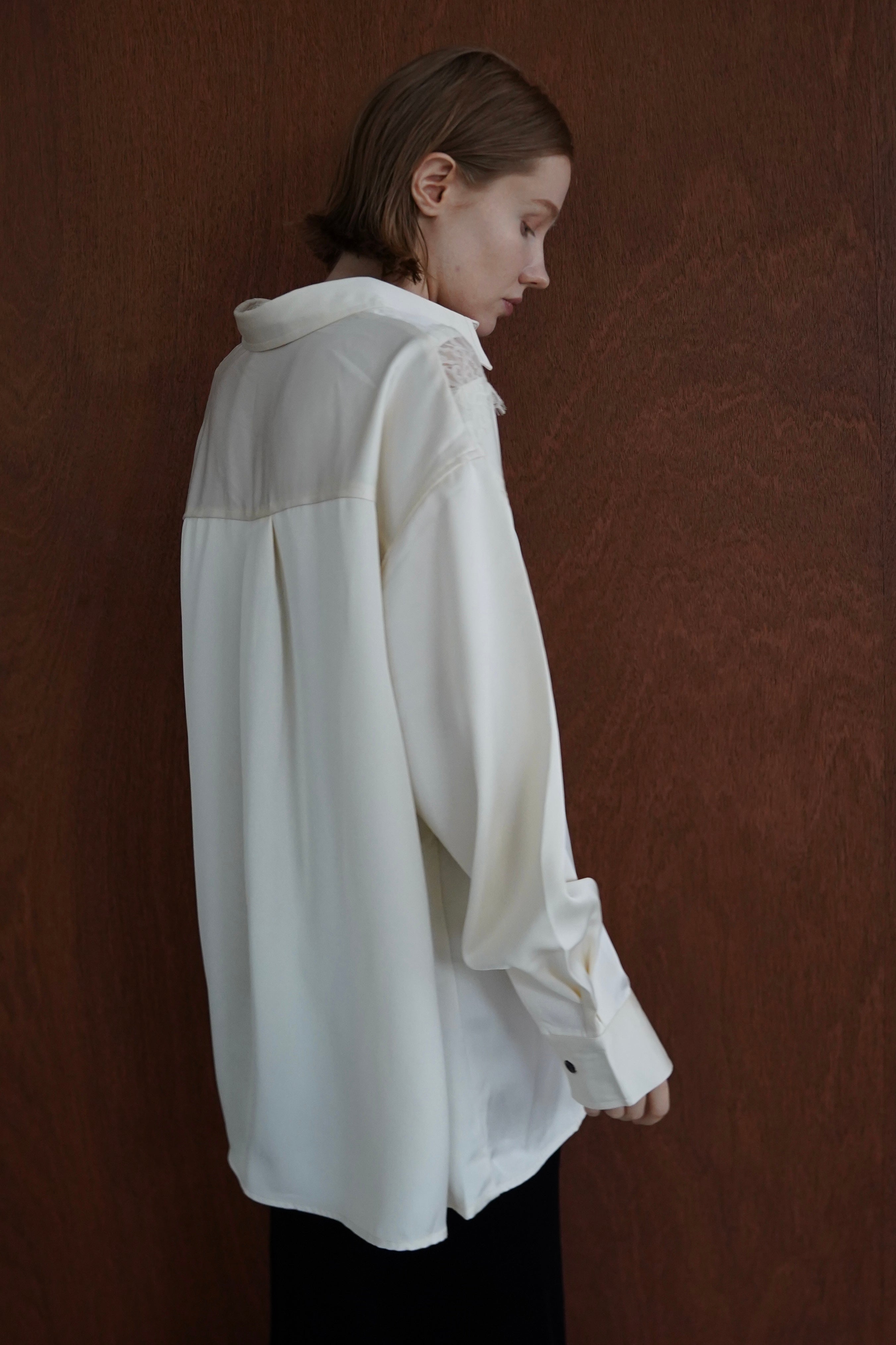 Satin race over shirt
