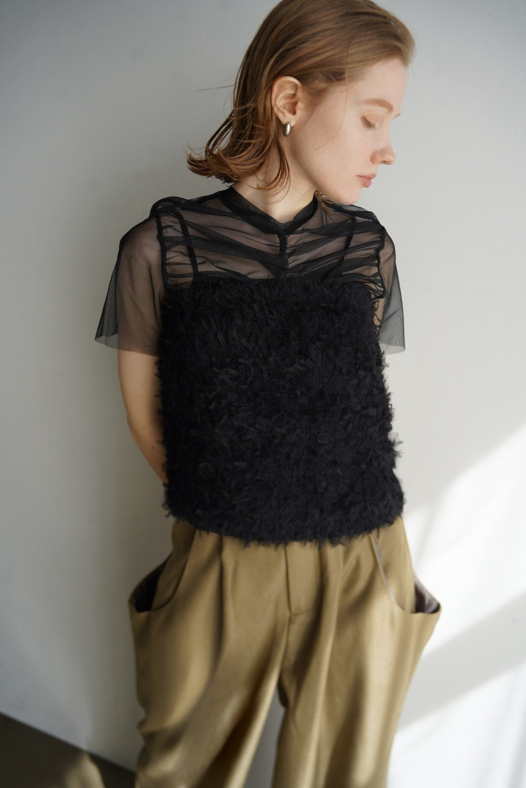 Shaggy bare top