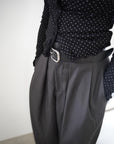 Twill tuck cocoon pants