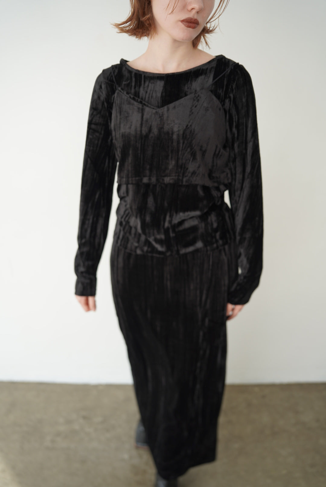 Velours bustier tops