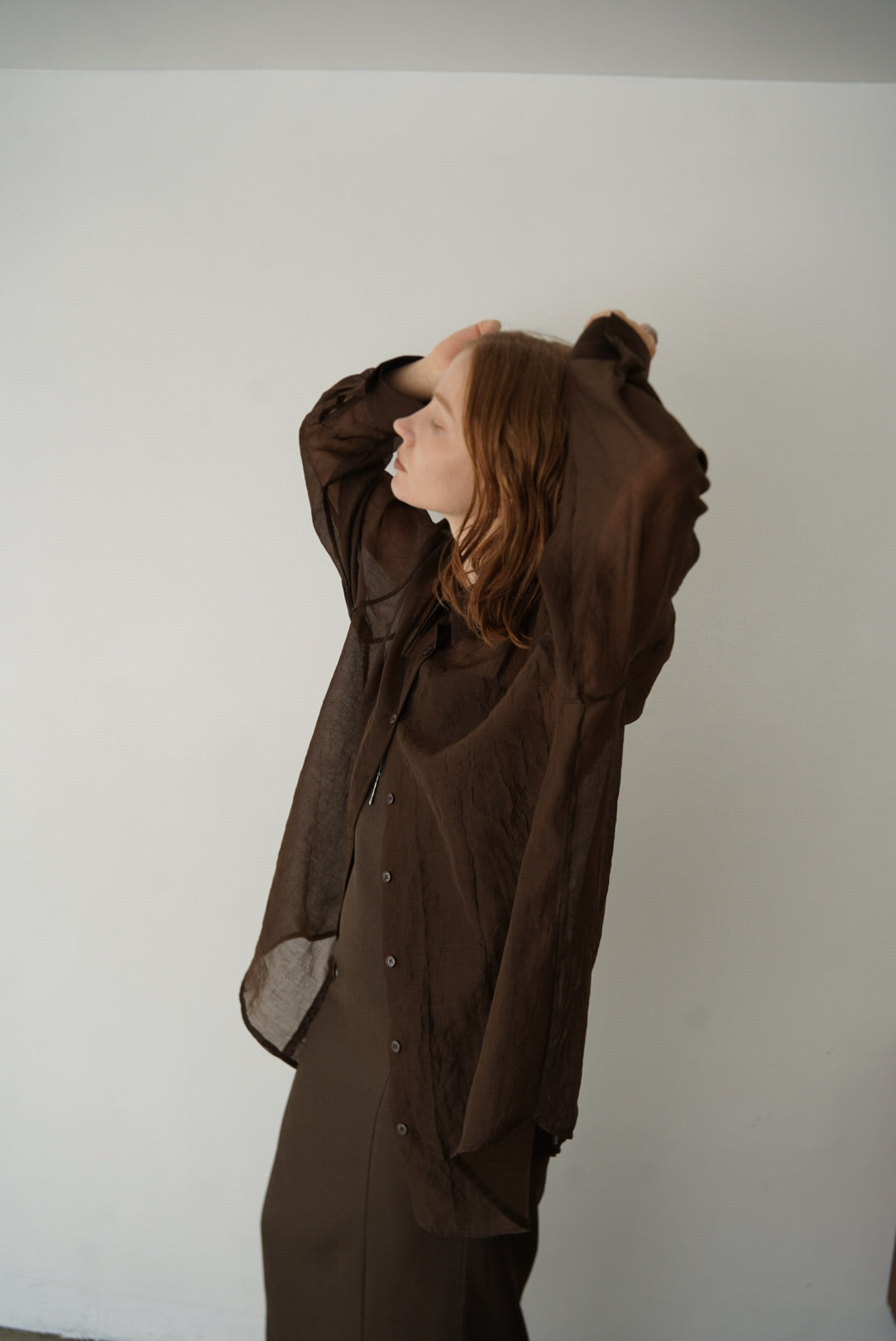 Wrinkle processing shirt