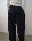 Twill tuck cocoon pants