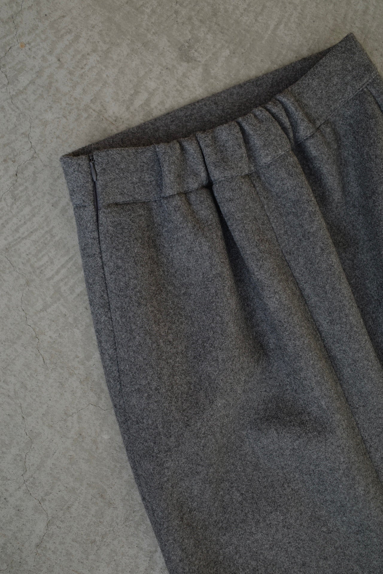 Wool soft long skirt