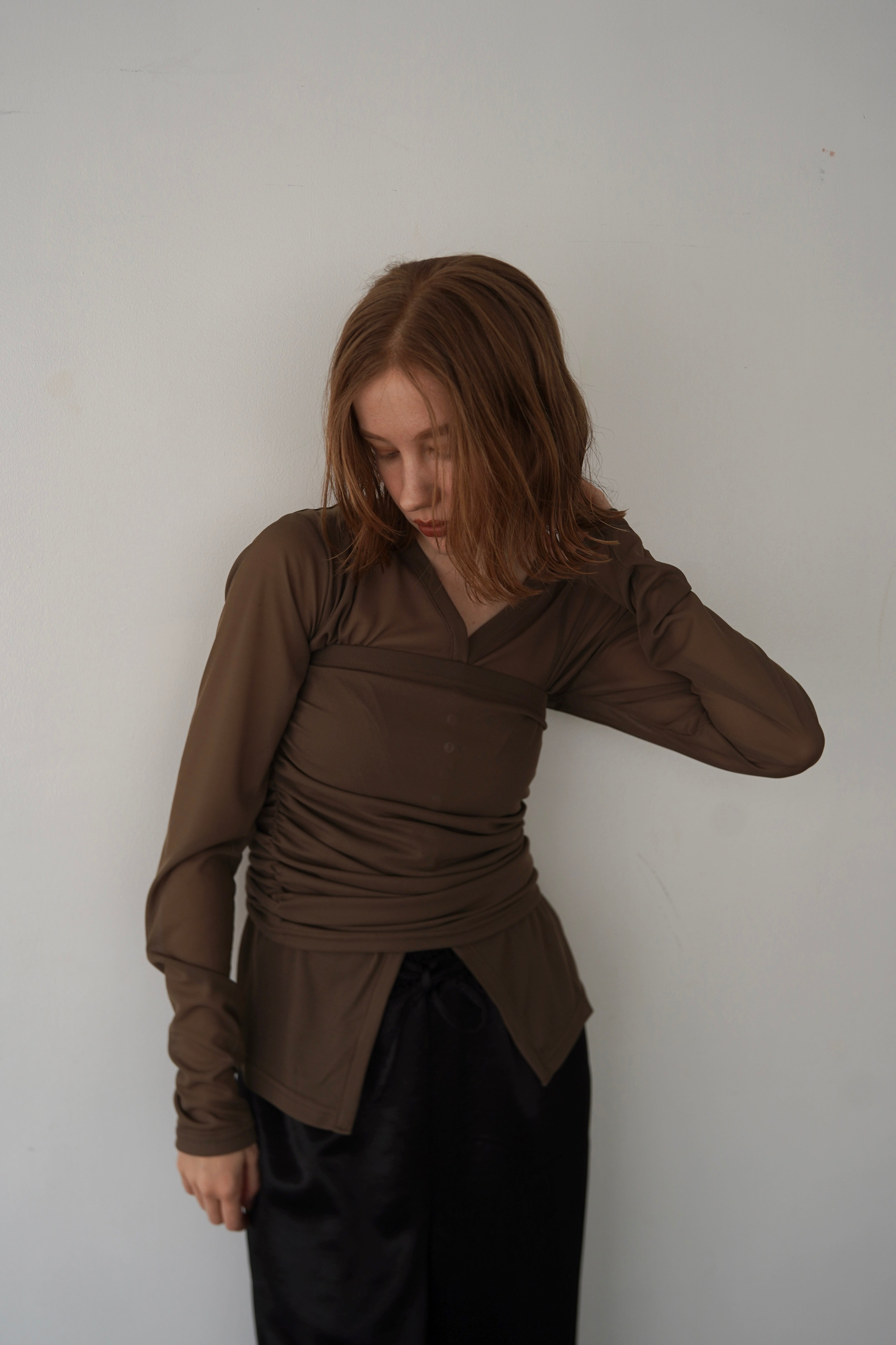 Sheer bustier cardigan