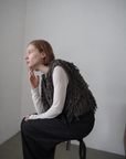 Boucle fringe vest