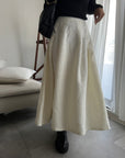 Flare Jacquard skirt