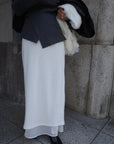 Alpaca layered skirt