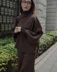 Bottle neck  poncho tops