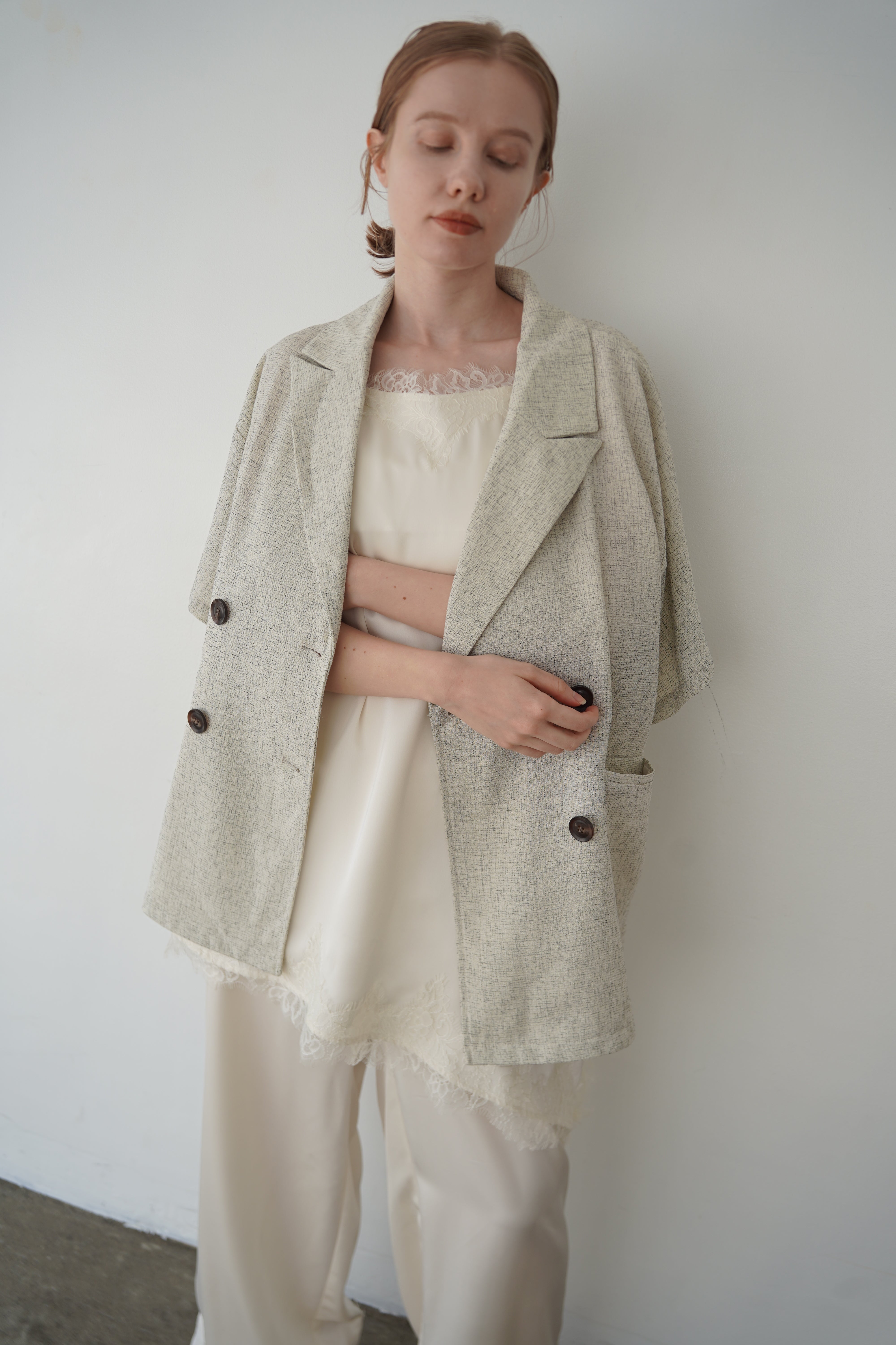 Summer tweed half sleeve JK