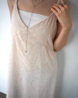 Jacquard camisole one-piece