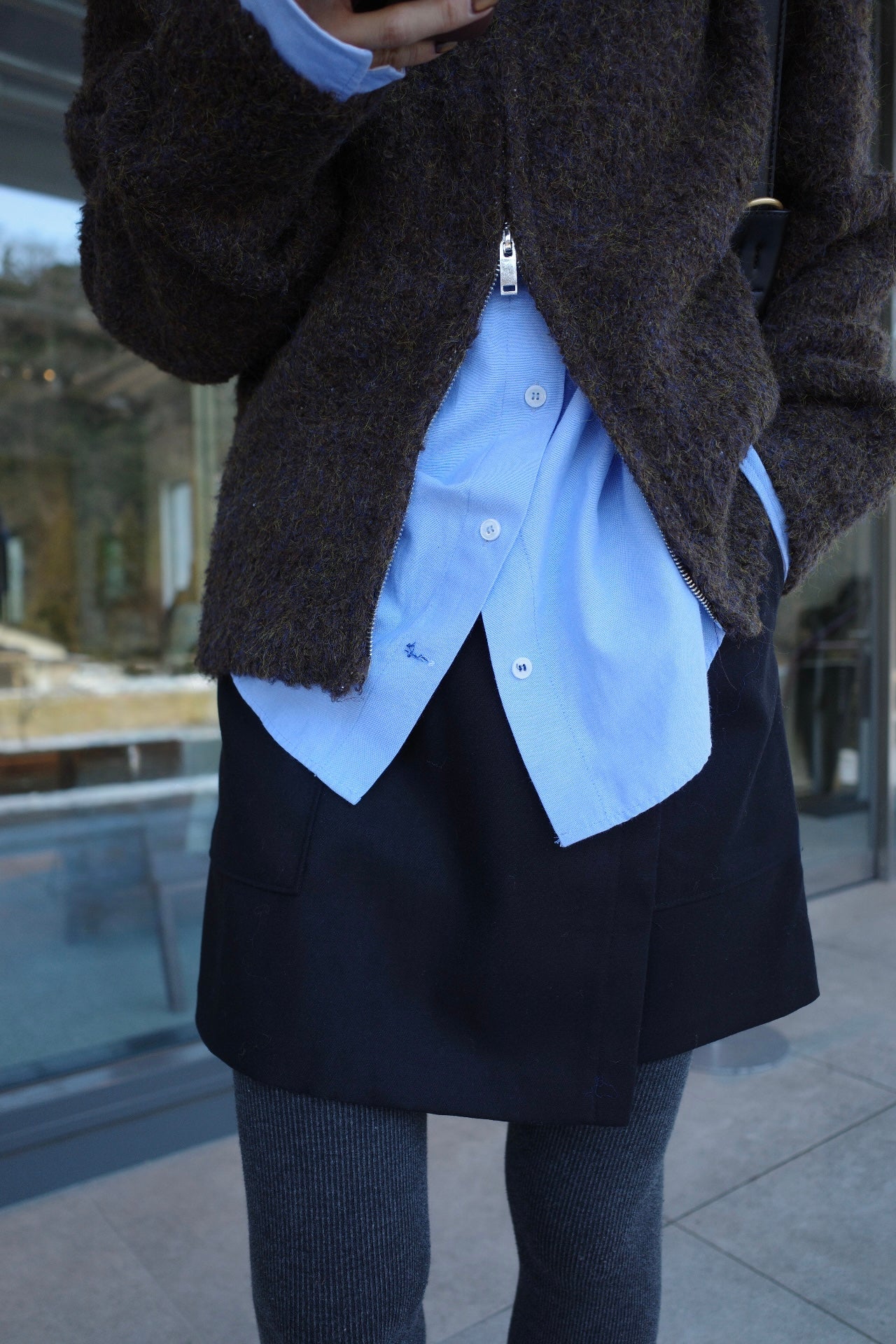 Pocket rap mini skirt