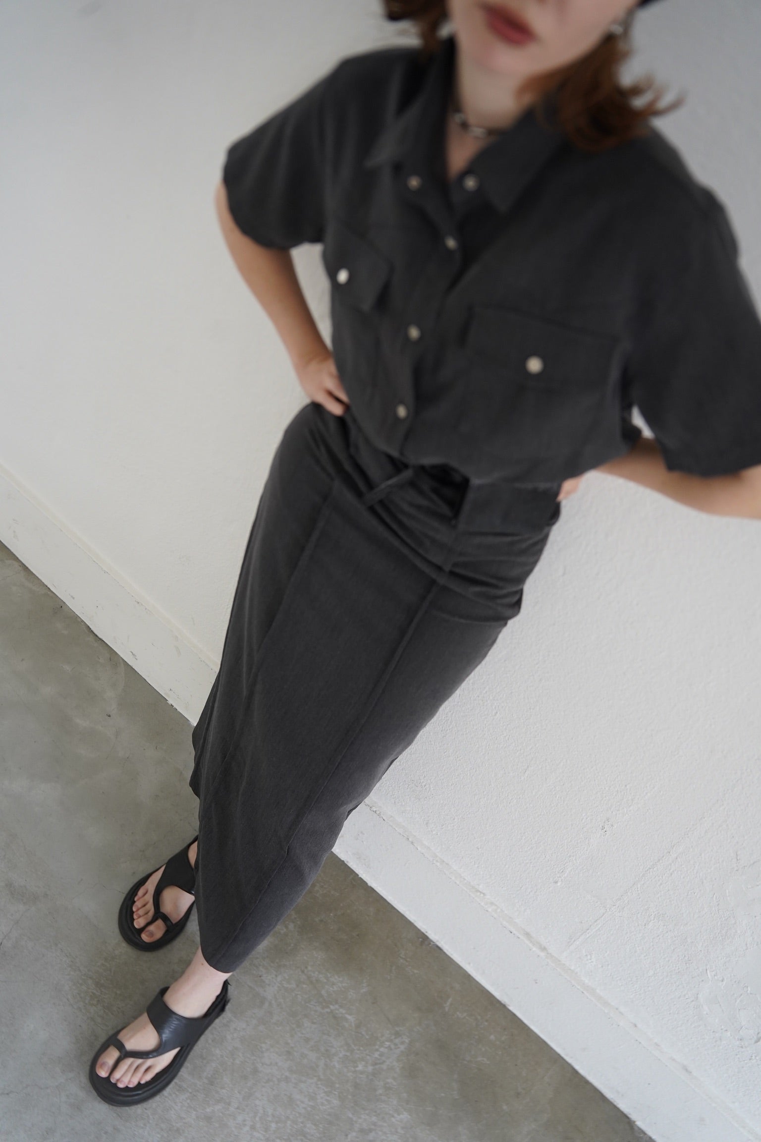 Switching  long skirt