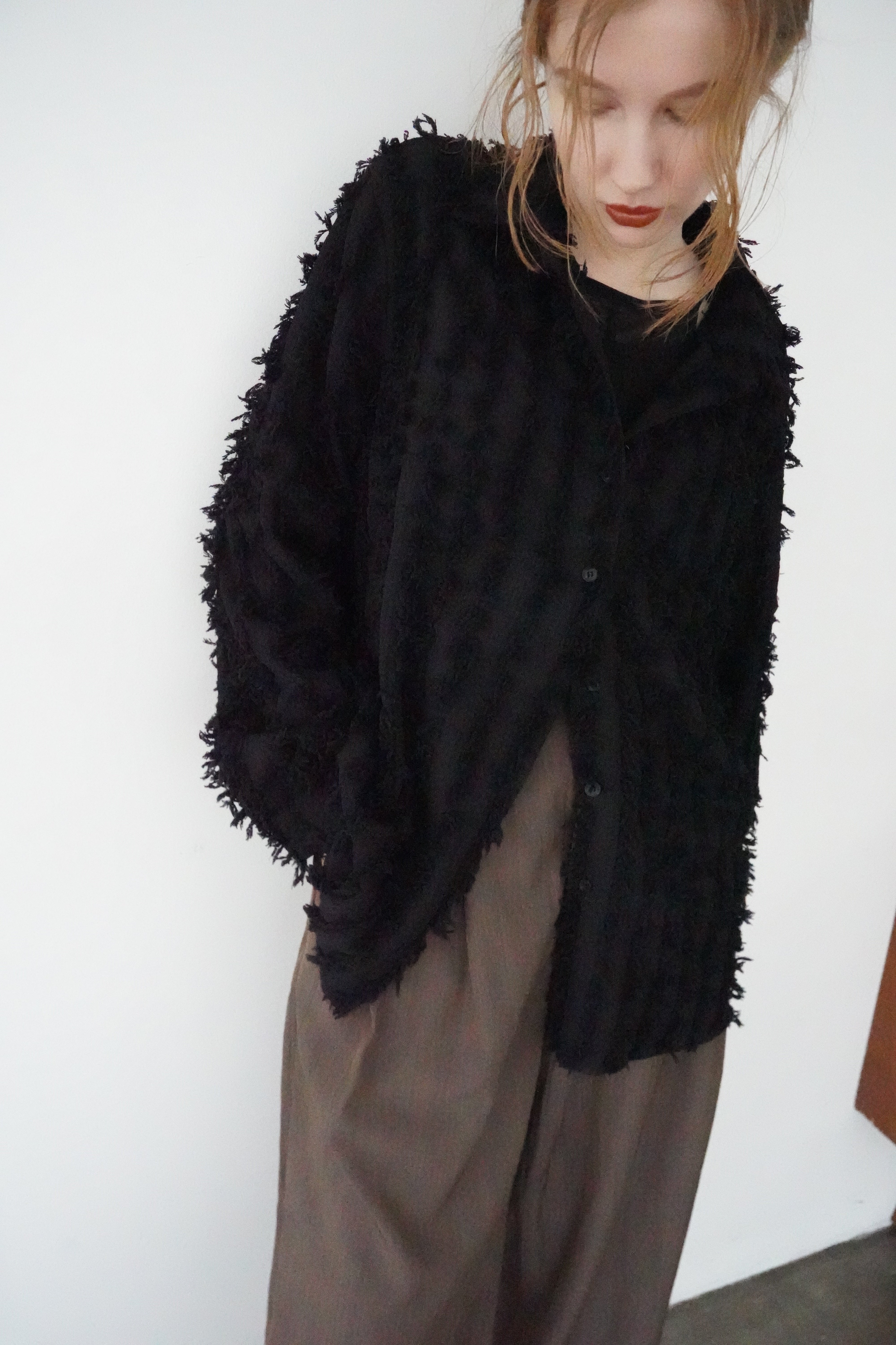 Shaggy fringe shirt