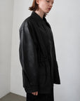 String leather jacket