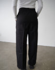 Button tuck slacks