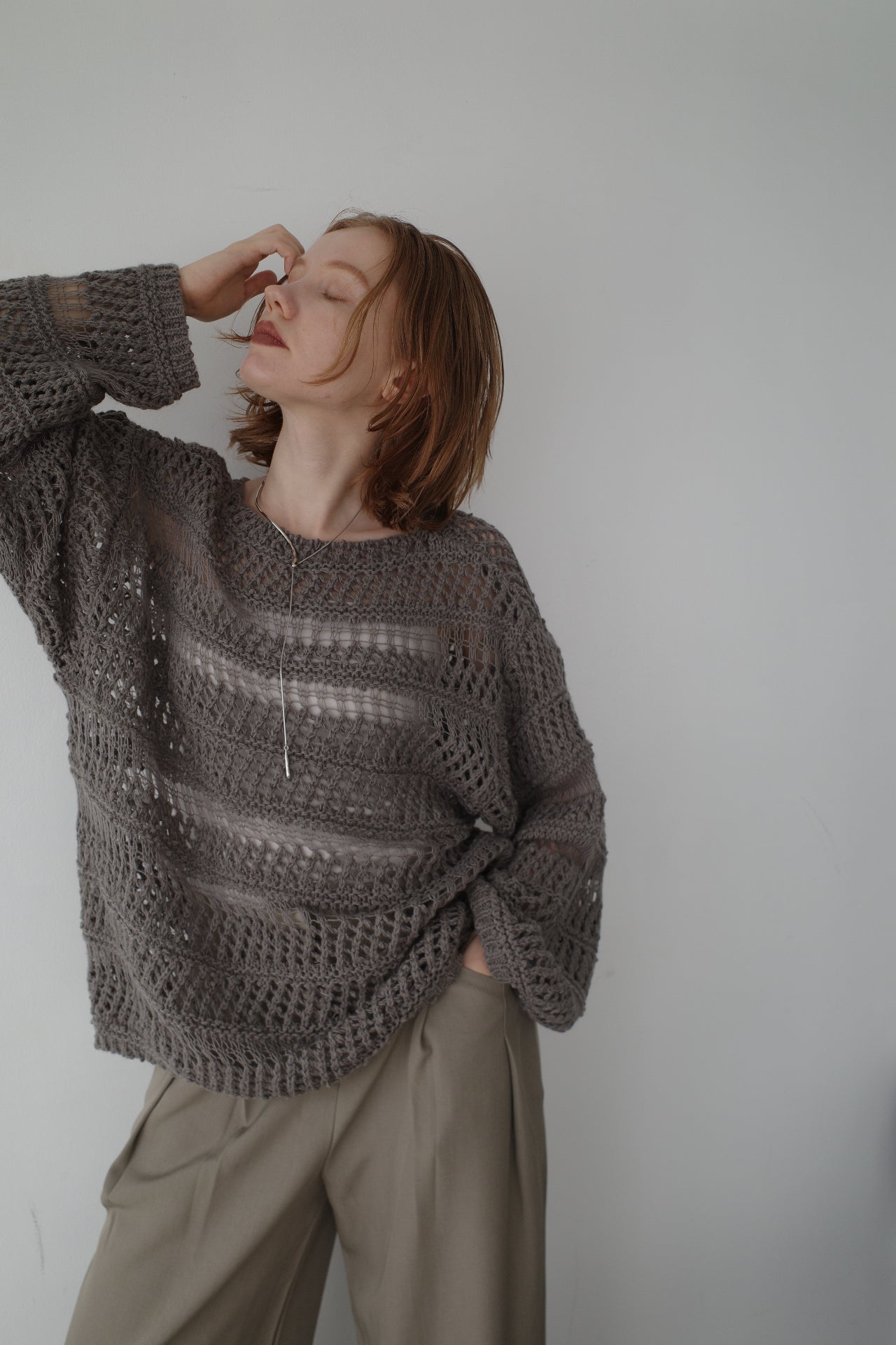 Design pattern sheer knit