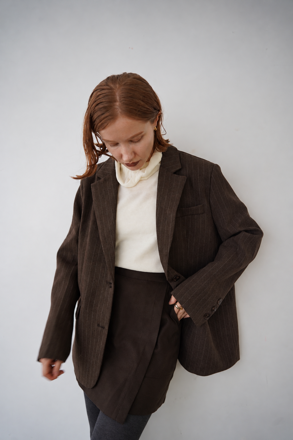 Pin stripe wool JK