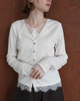 Cut lib race docking cardigan
