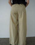 Pocket frill parachute pants