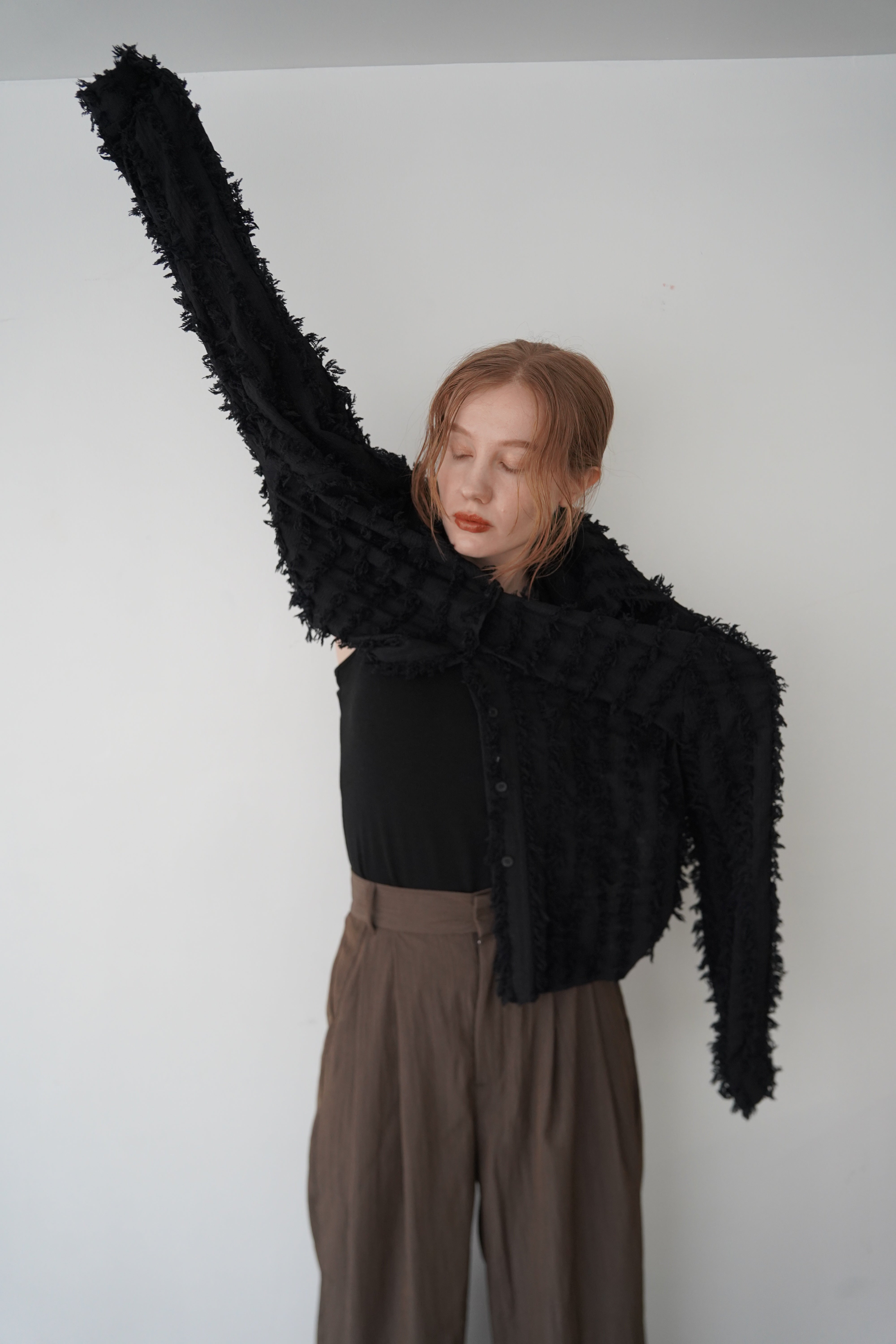 Shaggy fringe shirt