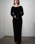 Velours back open one-piece