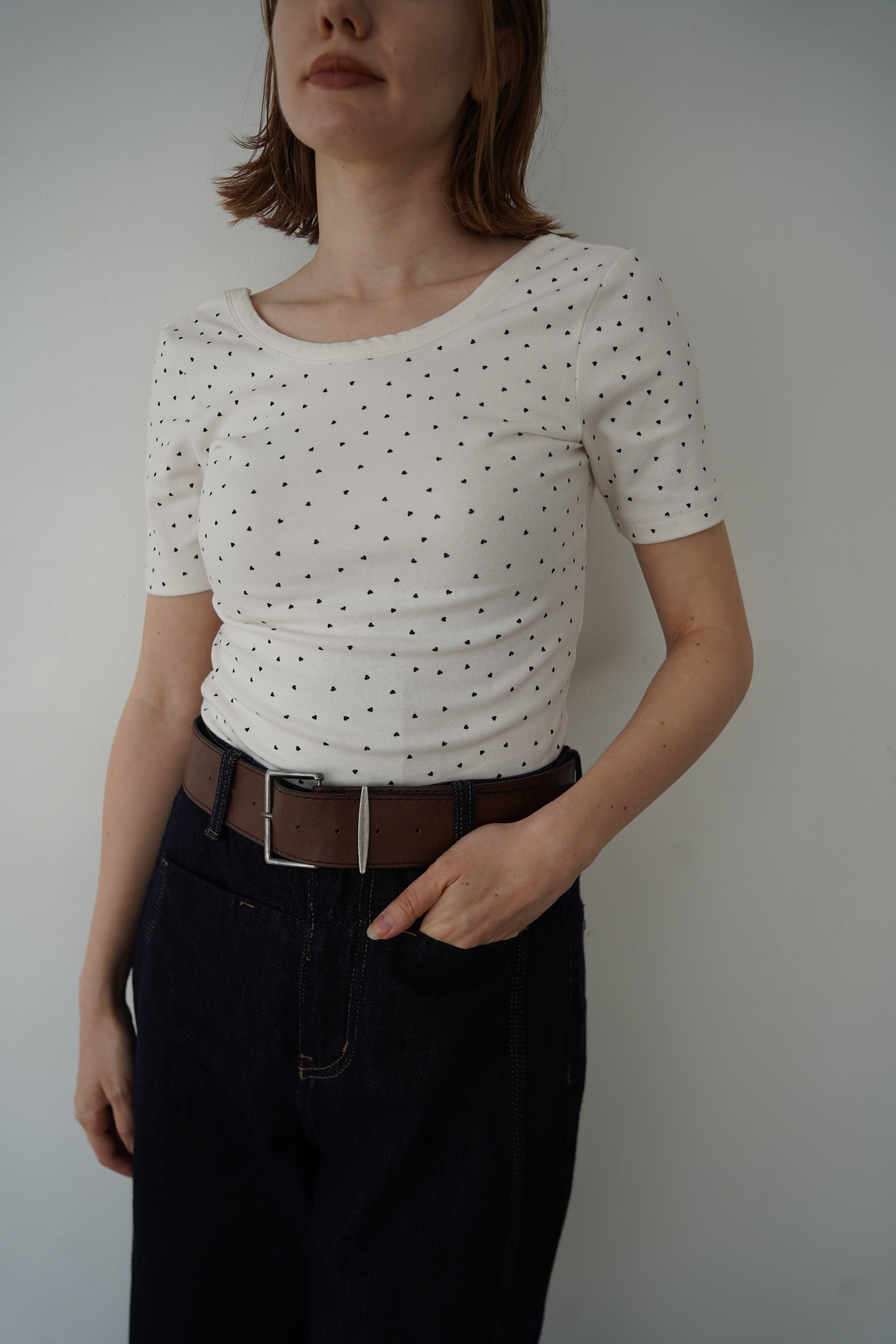 【6/5-発売】Heart dot back open T