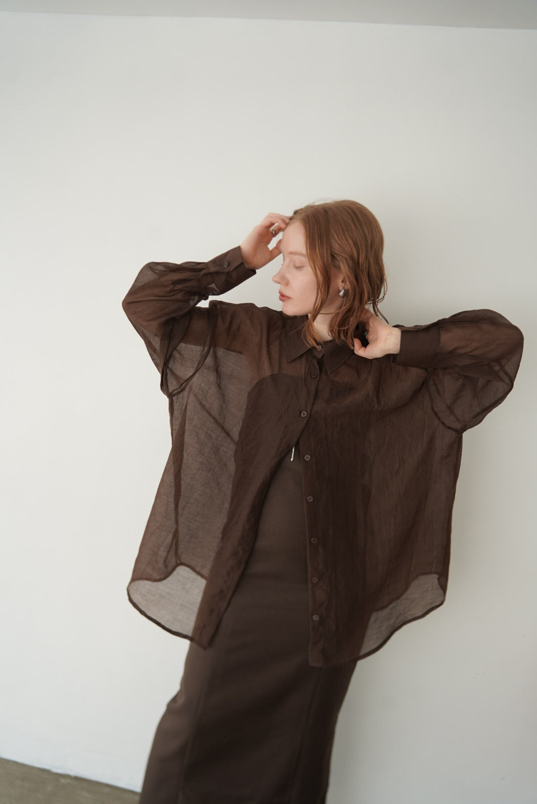 Wrinkle processing shirt