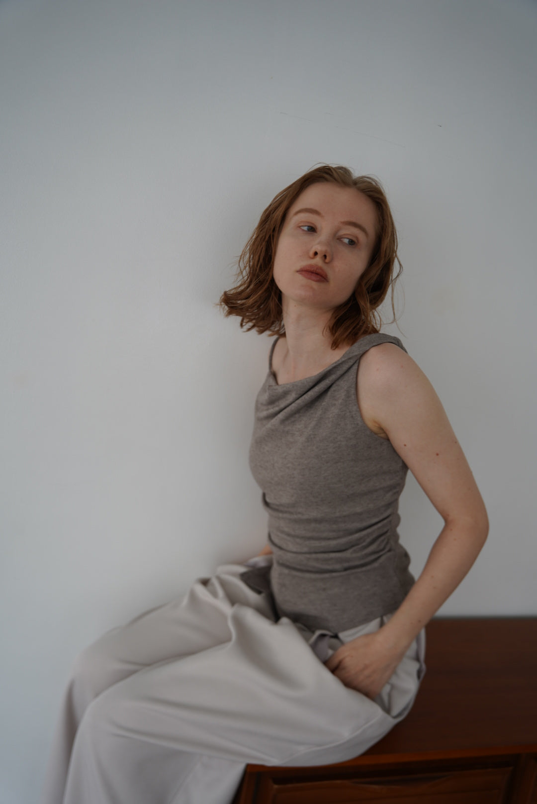 Drape asymmetry top – WELINOA