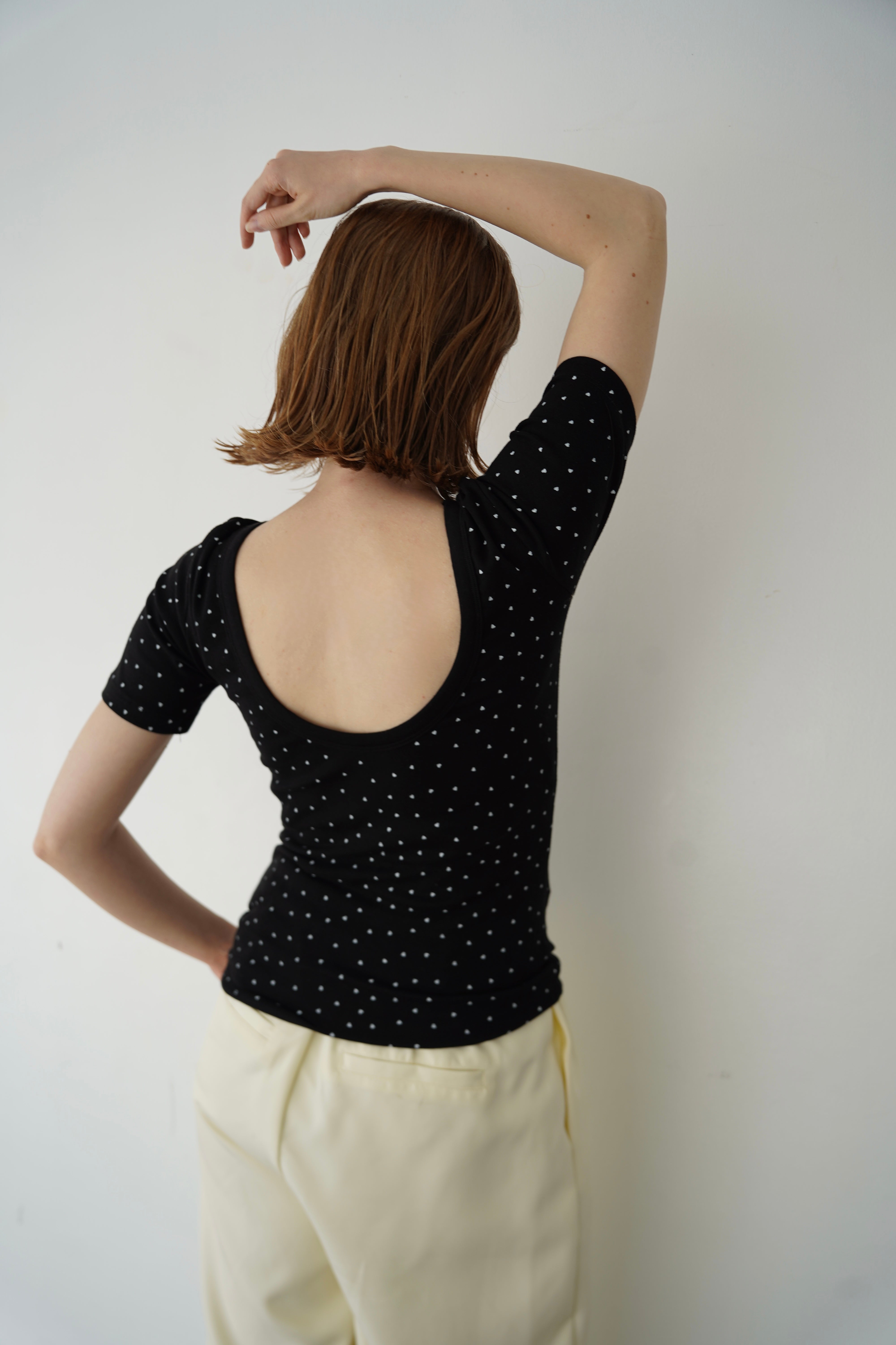 【6/5-発売】Heart dot back open T