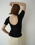 【6/5-発売】Heart dot back open T