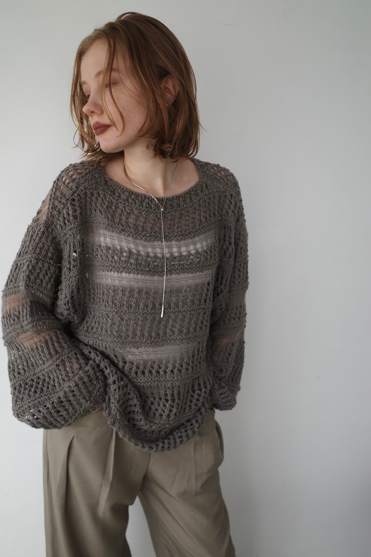 Design pattern sheer knit