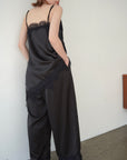 Sier race satin camisole