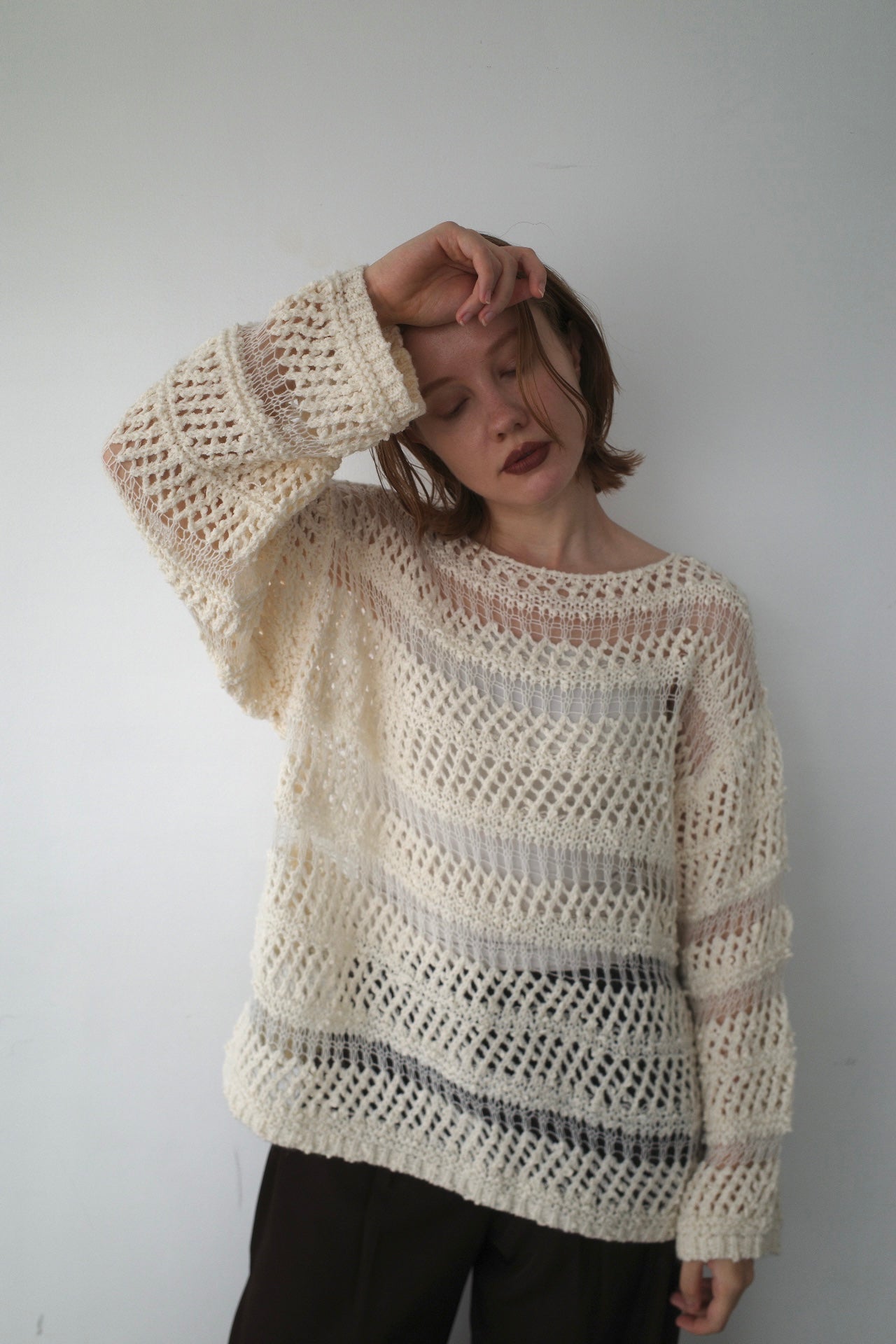 Design pattern sheer knit