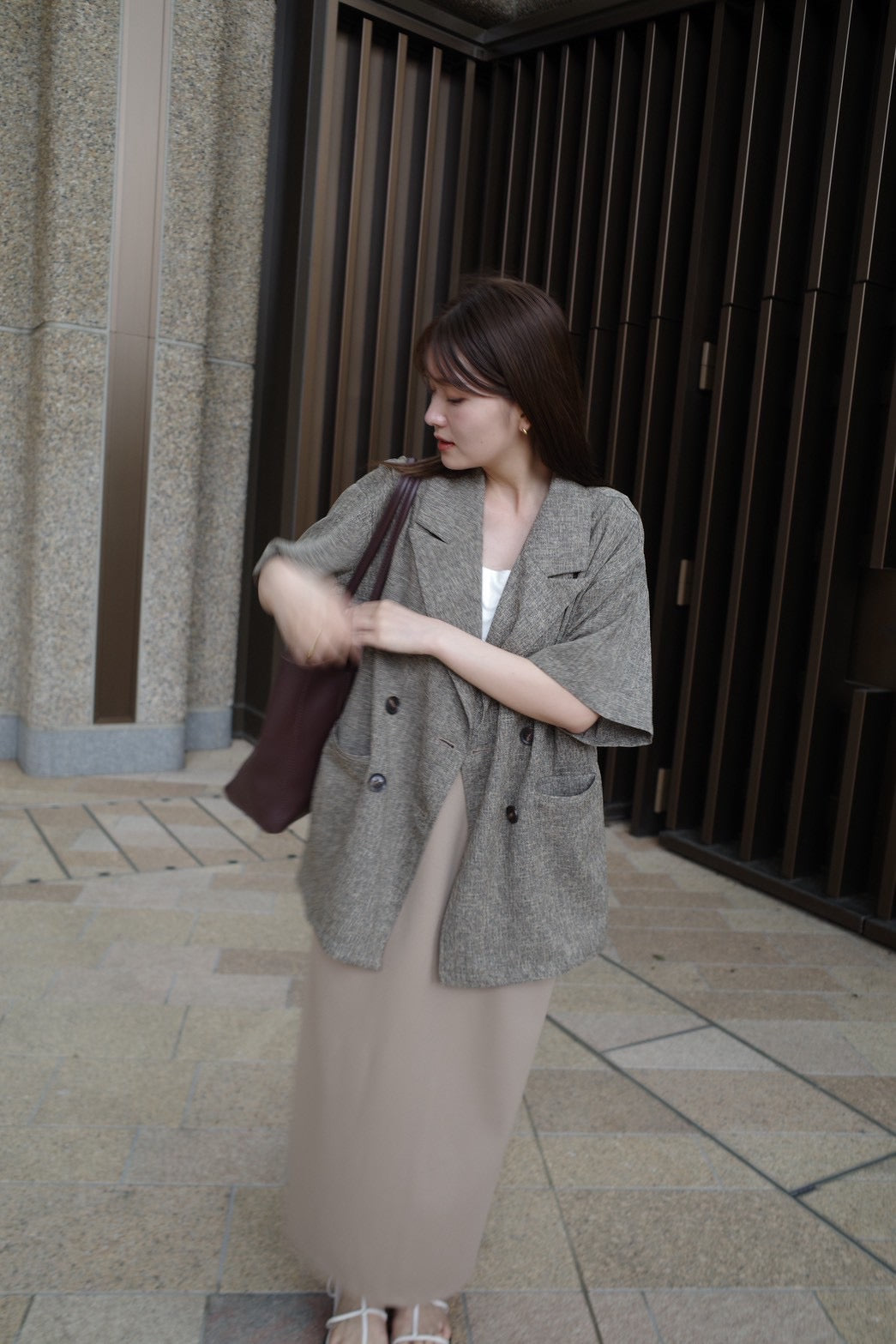 Summer tweed half sleeve JK