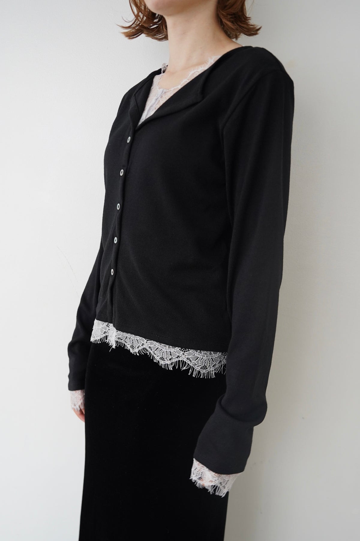 Cut lib race docking cardigan